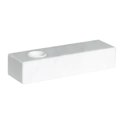 Brick candle holder, White