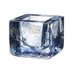 Brick votive, blue