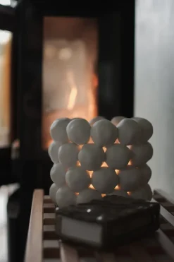 Bright candleholder Ø17 cm, White