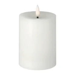 Bright Melt block candle LED 12,5 cm, White