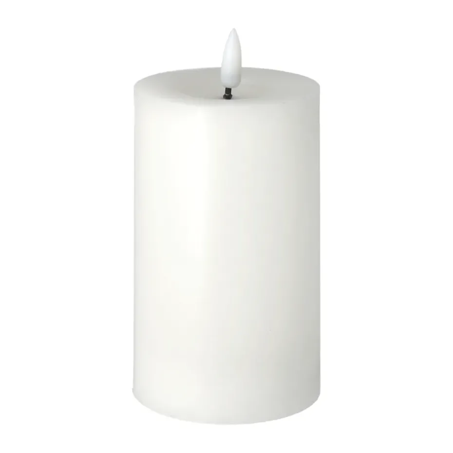 Bright Melt block candle 15 cm, White
