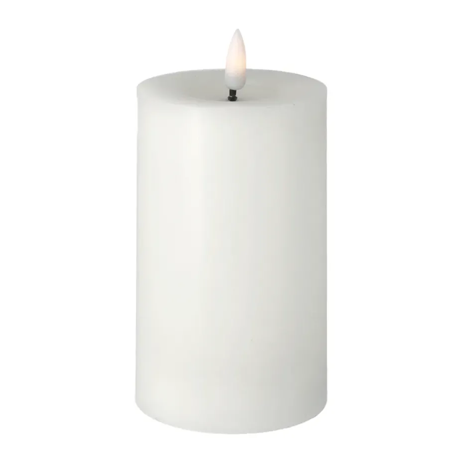 Bright Melt block candle 15 cm, White