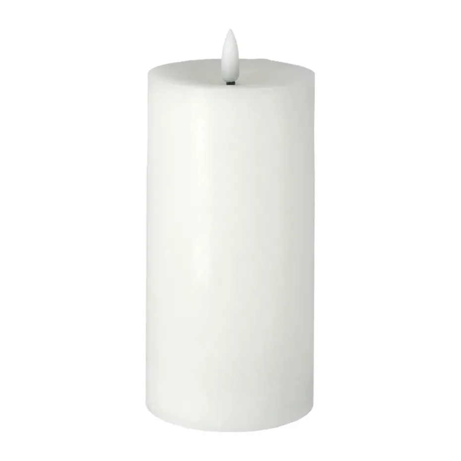 Bright Melt block candle 17,5 cm, White