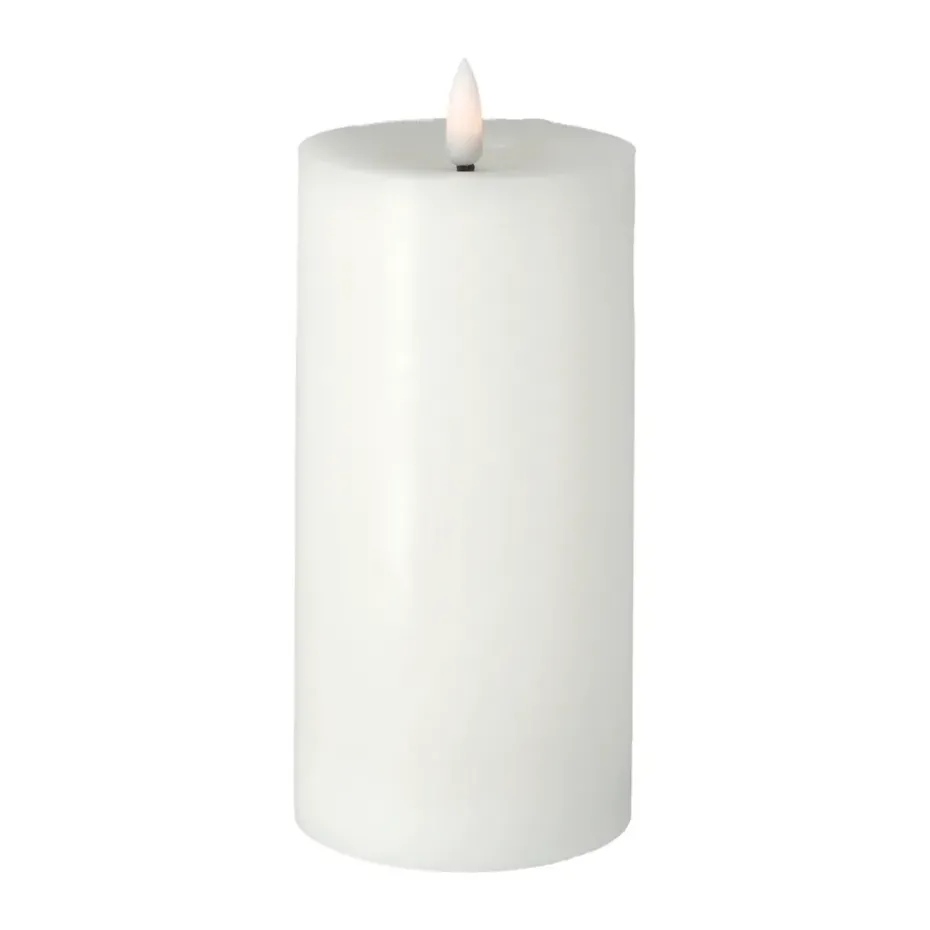 Bright Melt block candle 17,5 cm, White