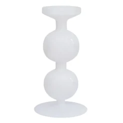 Bulb candle sticks 25 cm, White