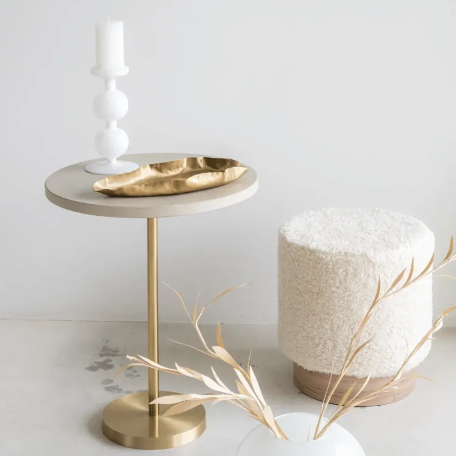 Bulb candle sticks 25 cm, White