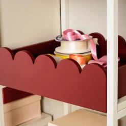 Bump tray 35x41 cm, Burgundy