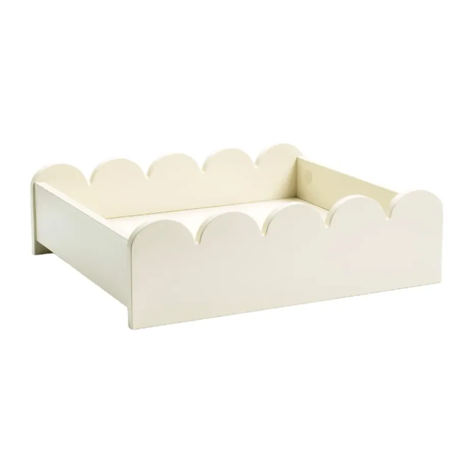 Bump tray 35x41 cm, Off-white