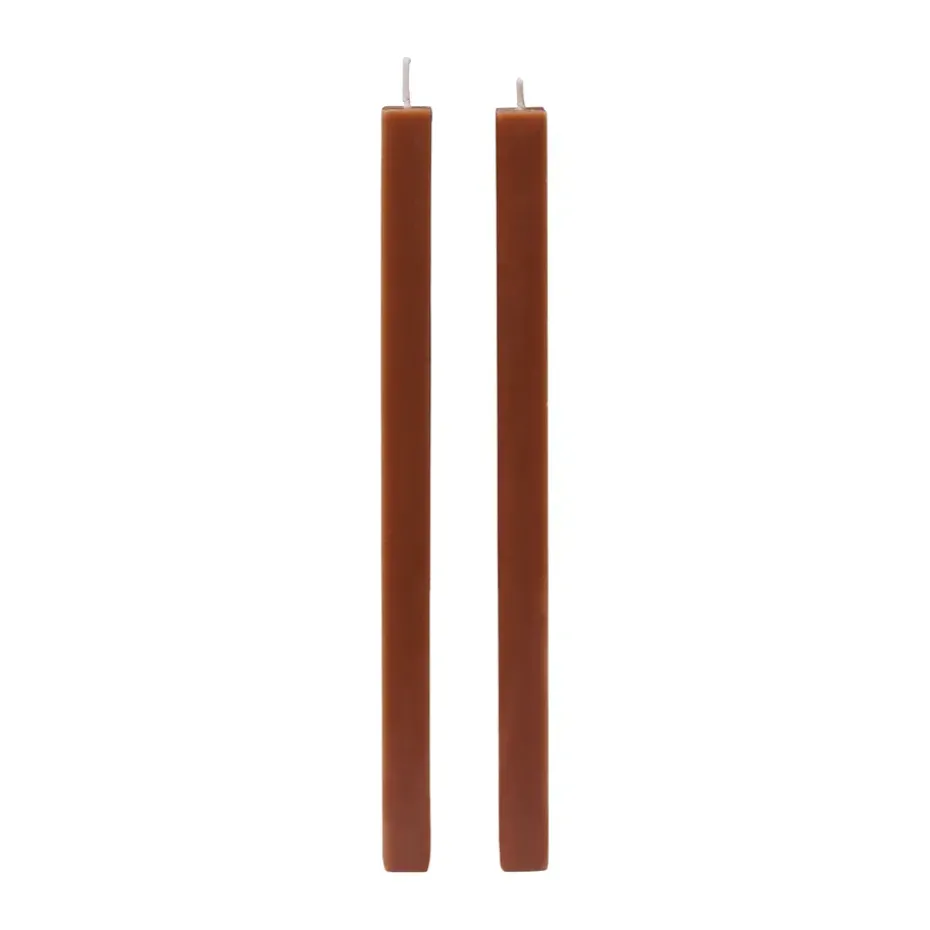 Burren taper candles 2-pack, Bronze
