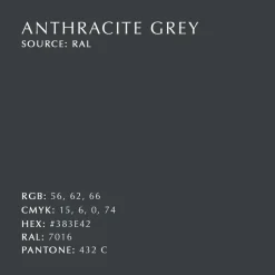 Butterflies hook medium, Anthracite grey