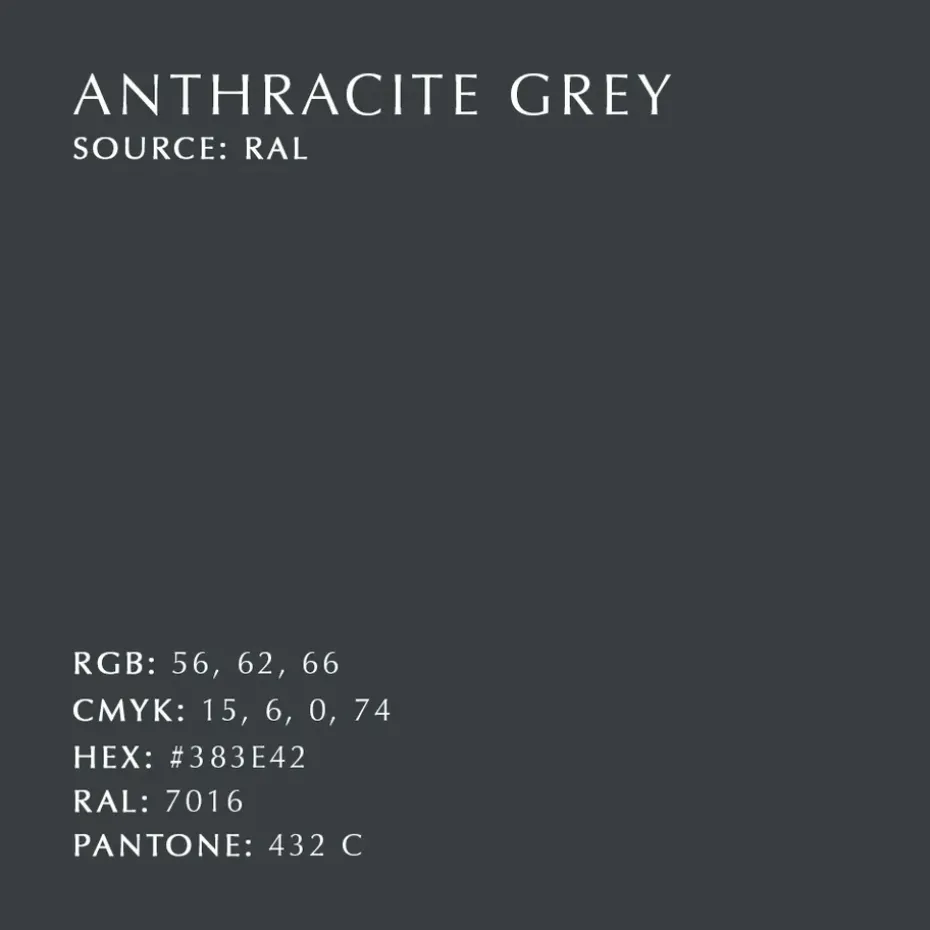 Butterflies hook medium, Anthracite grey