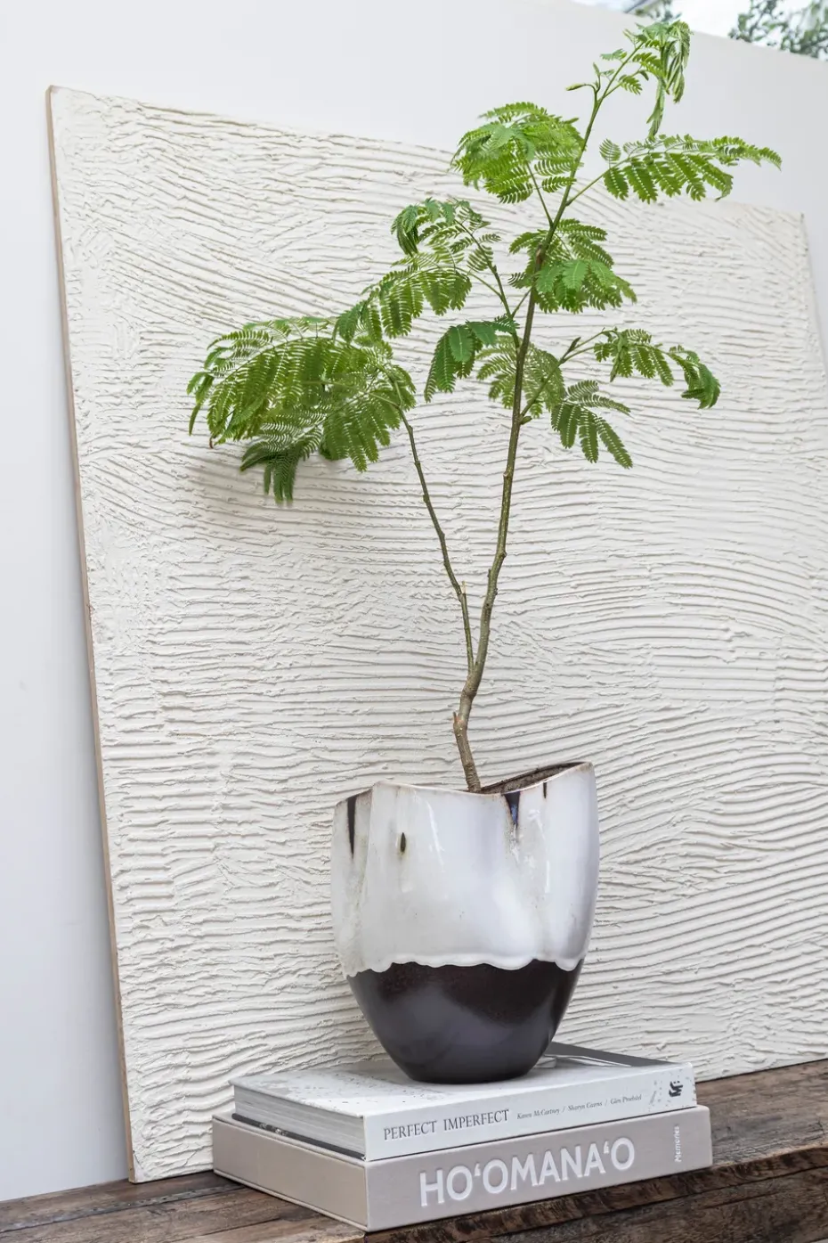 By Hand vase small 24.5 cm, Off-white