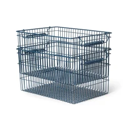 Cala stackable basket 2-pack, Dark blue