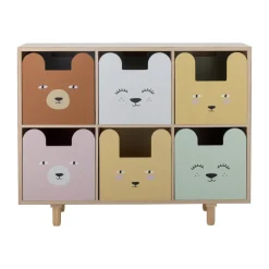Calle bookshelf 6-drawers 55x88.5 cm, Nature