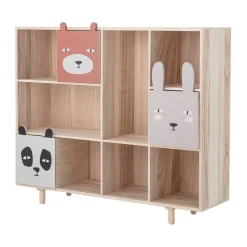 Calle bookshelf 89.5x107 cm 3 drawers, Nature