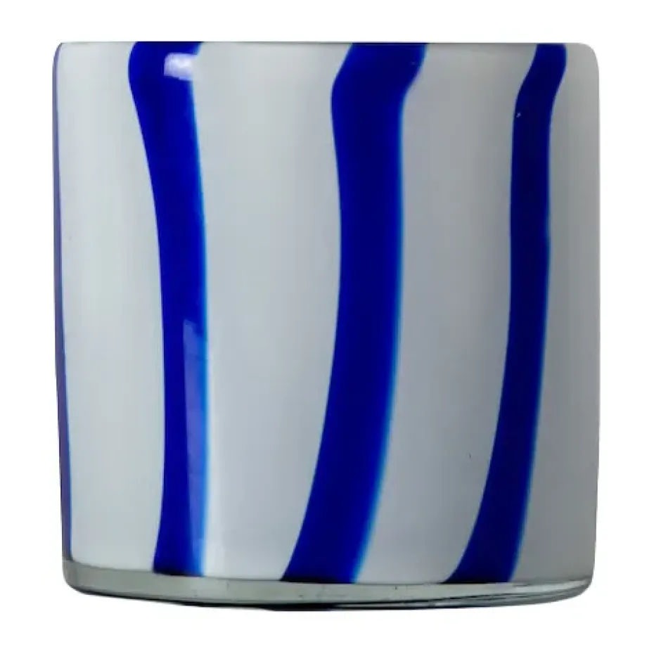 Calore tealight holder XS 10 cm, Blue-white