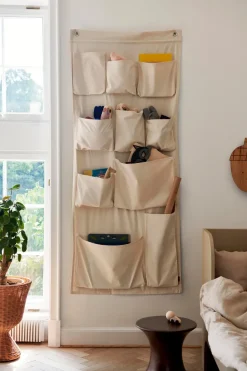 Canvase wall pockets wall storage, 70x160 cm