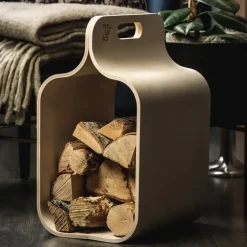 Carrier newspaper holder, Beech