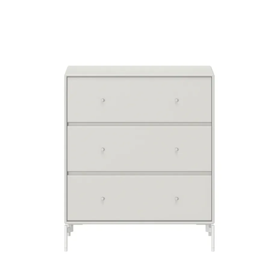 Carry dresser, Nordic 09, lacquered legs in snow
