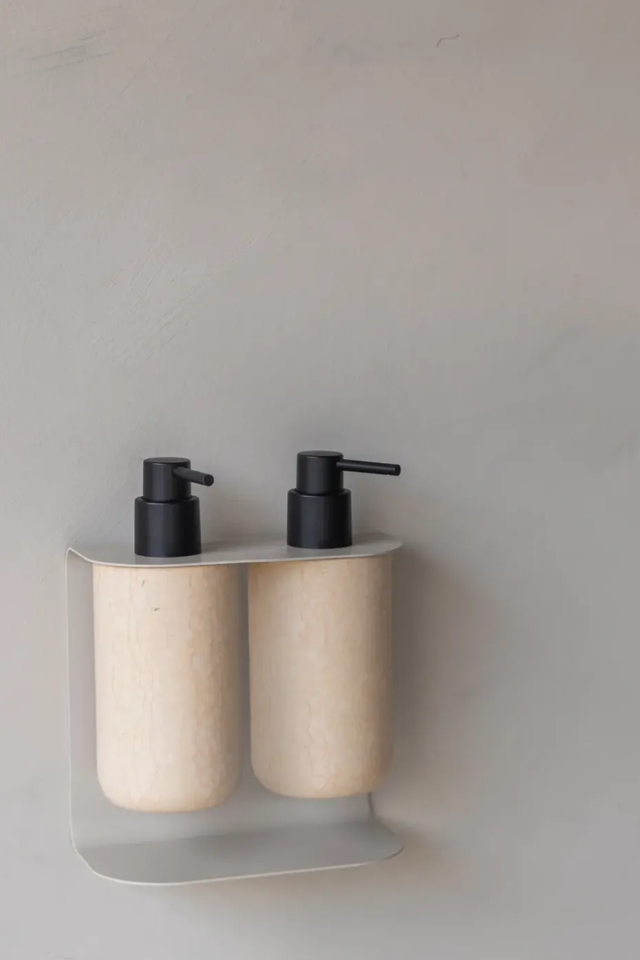 Carry wall-mounted holder double, Sand grey