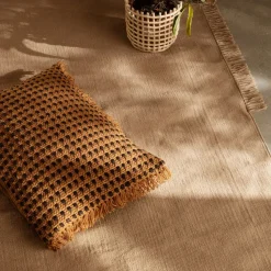 Ceramic braided basket Ø23.5 cm, cashmere
