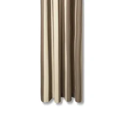 Chambray shower curtain, Carob brown-parchment