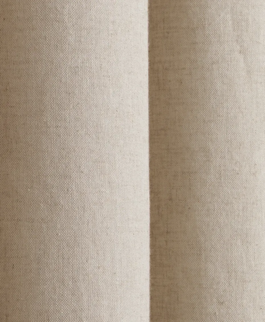 Chambray shower curtain, Sand