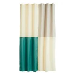 Check shower curtain 180x200 cm, Green