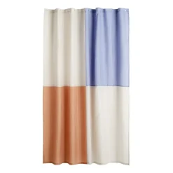 Check shower curtain 180x200 cm, Blue