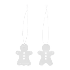 Christmas deco gingerbread 6 cm, Stainless steel