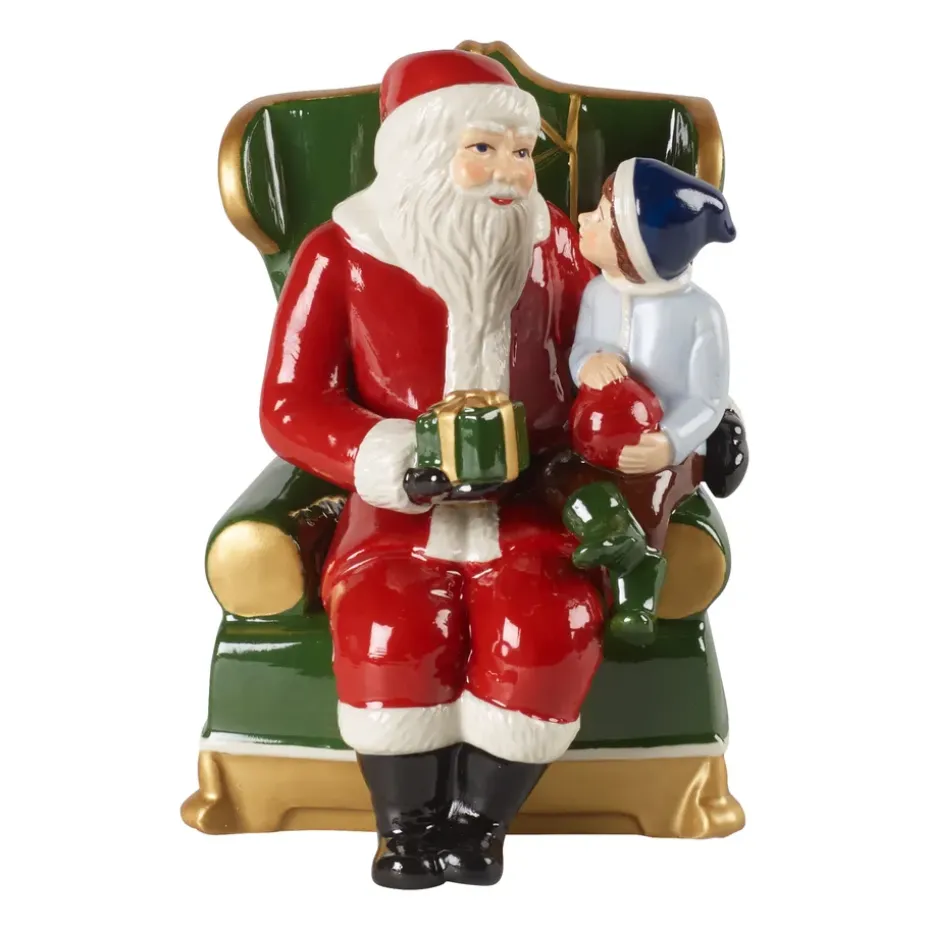 Christmas Toys Santa Claus in arm chair, Red