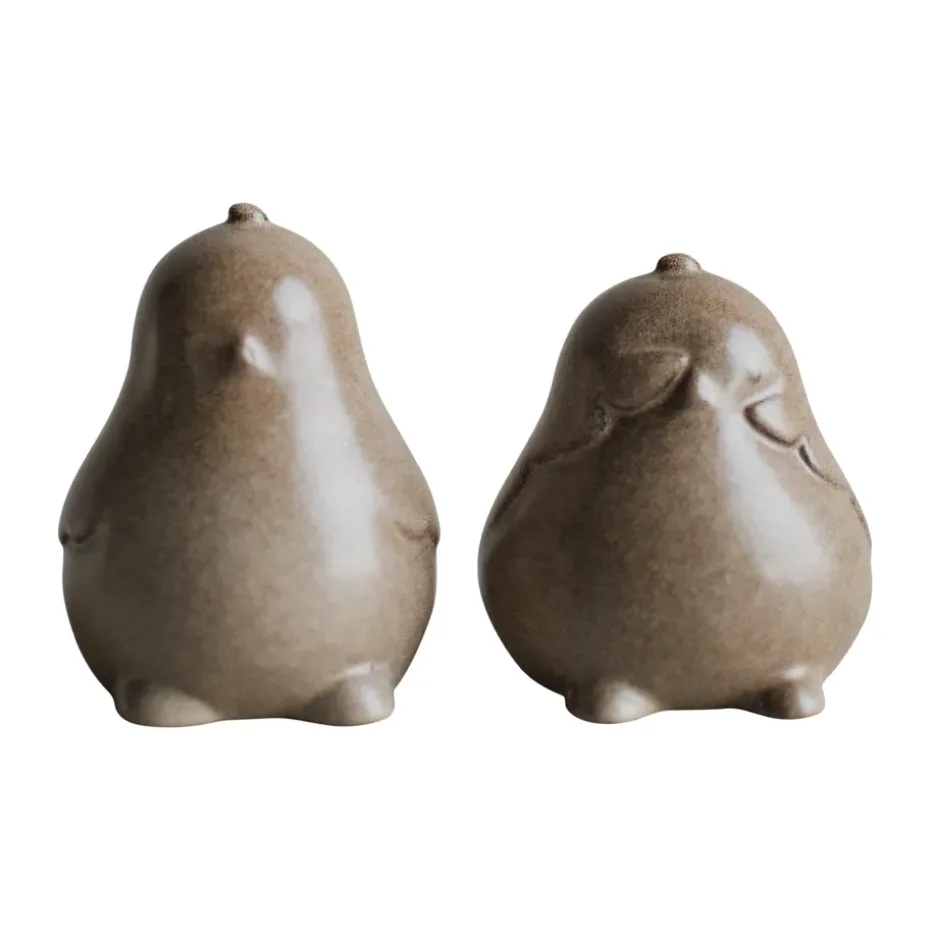 Chubby chicken Easter decoration 2-pack, Beige