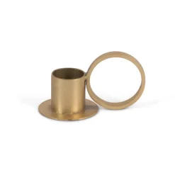 Circle candle sticks, gold