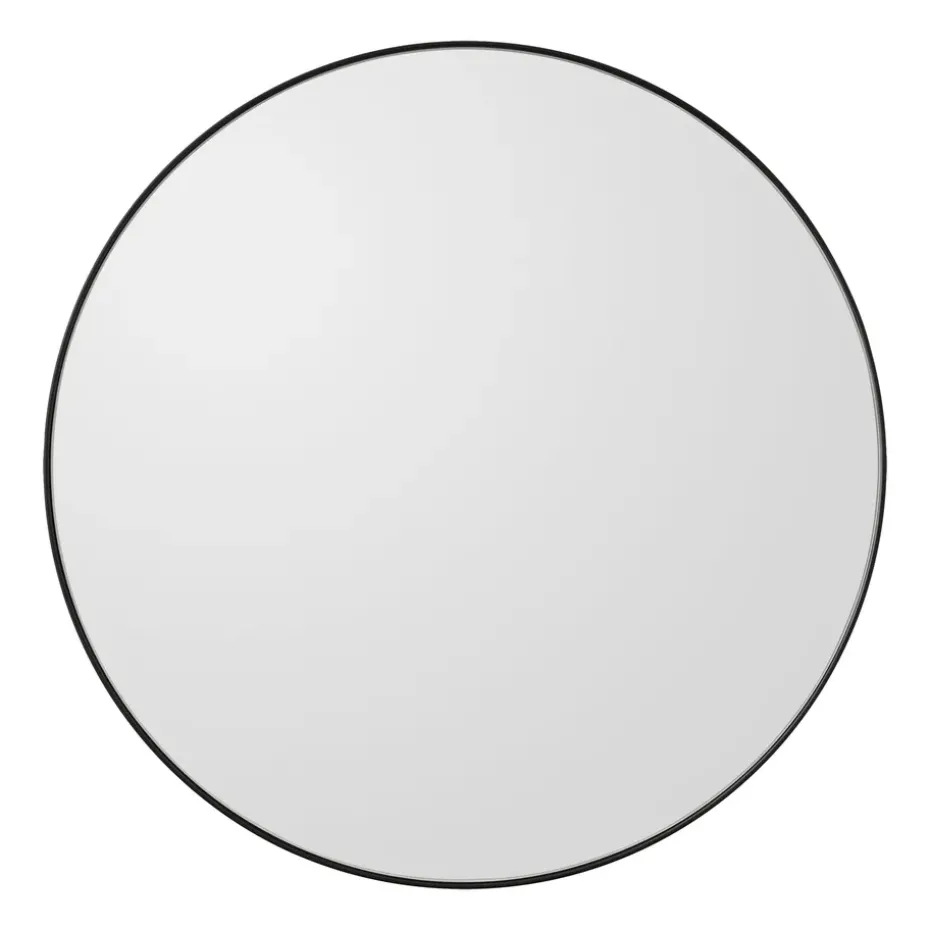 Circum mirror Ø50 cm, Clear-black