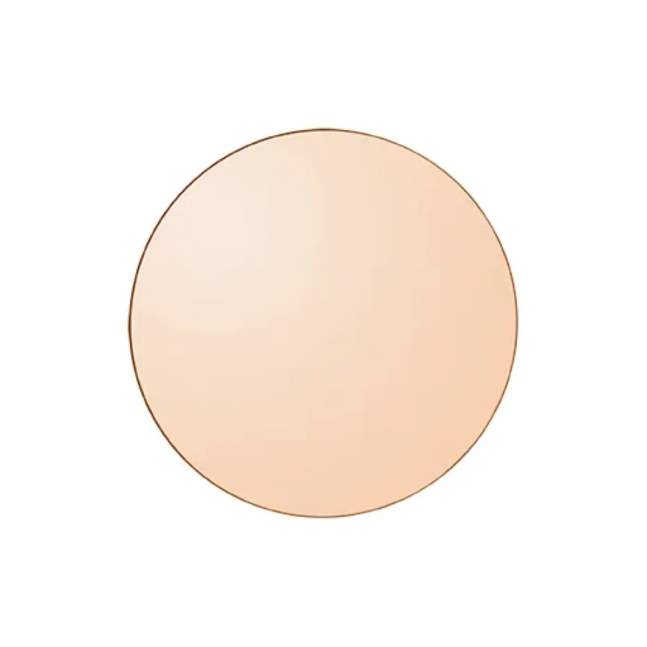 Circum mirror small, amber