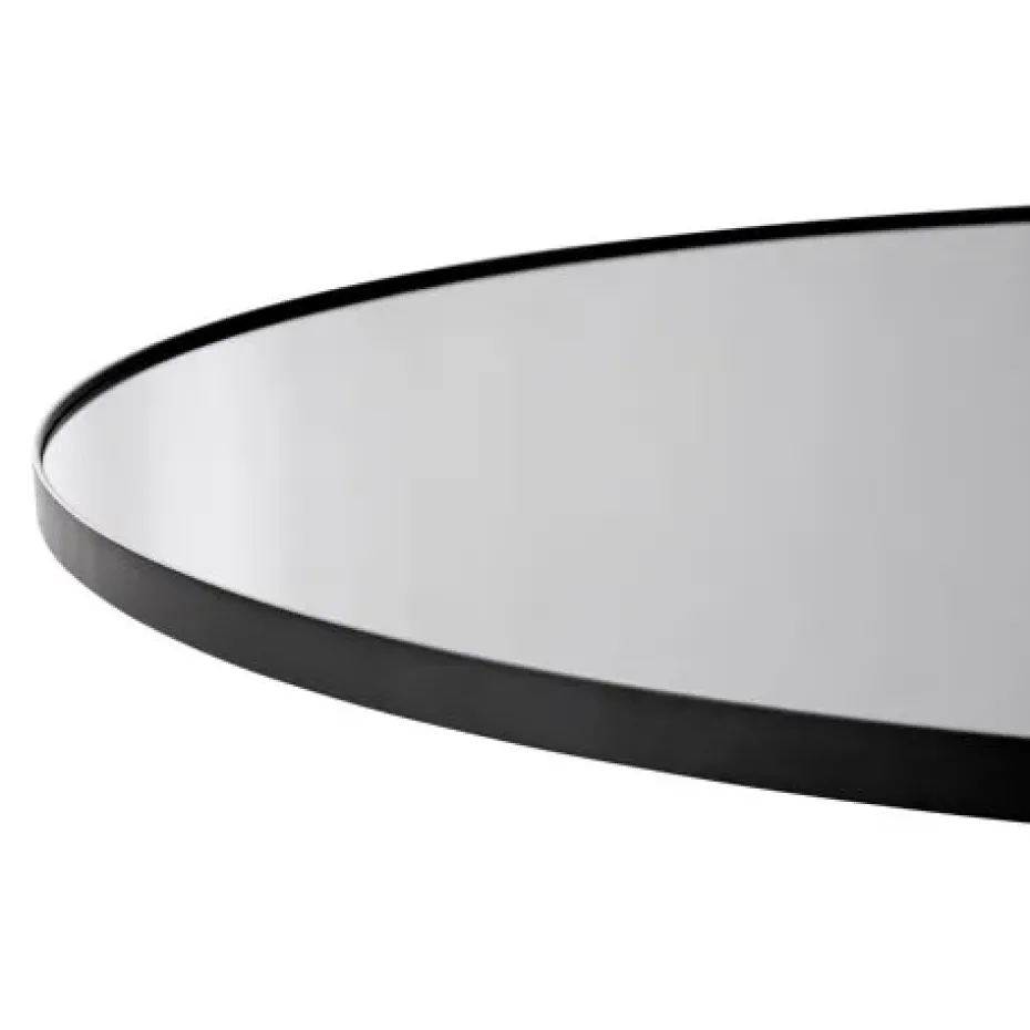 Circum mirror small, black