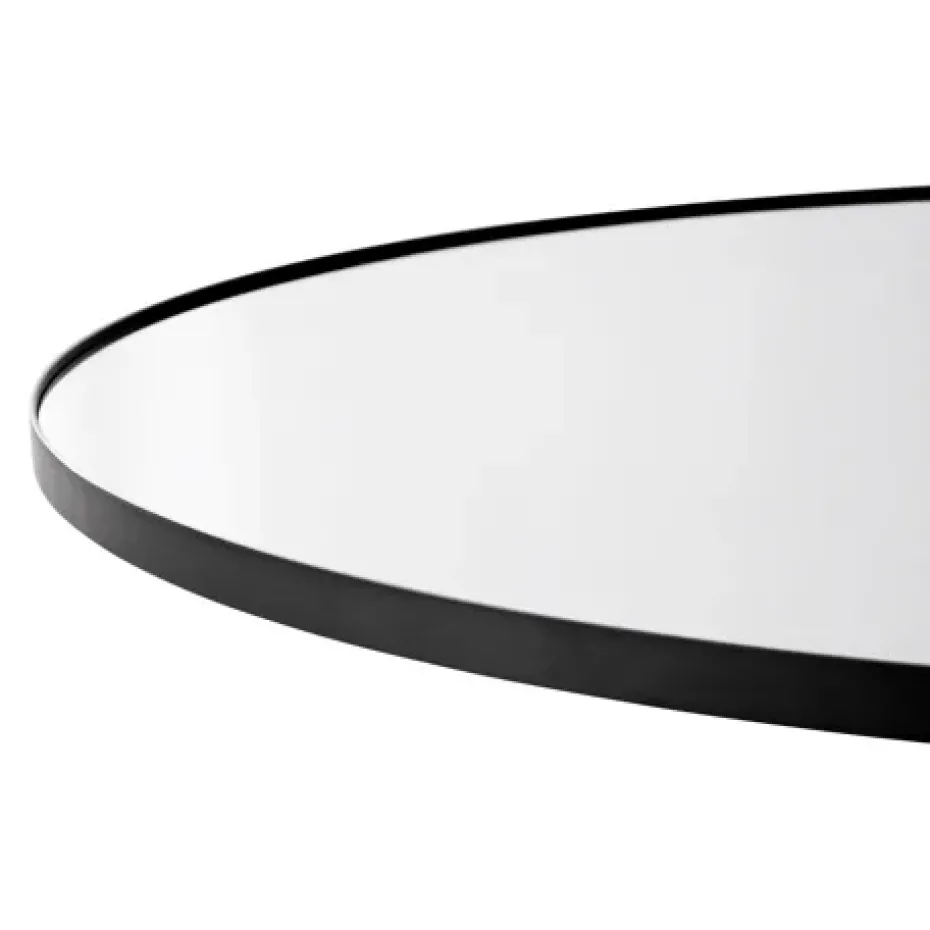 Circum mirror small, clear-black