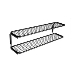 Classic 650 shoe shelf, Black/chrome, 2 levels, 60 cm