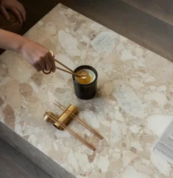 Clip care kit candle 4 pieces, Brass
