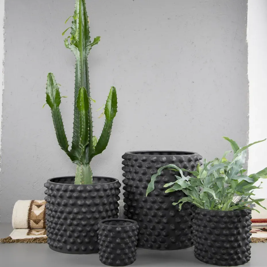 Cloudy pot dark grey, medium, Ø 30 cm