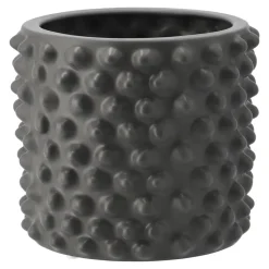 Cloudy pot dark grey, small, Ø 21 cm