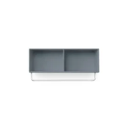 COAT hat shelf with clothes rails, Graphic 100, incl. suspension