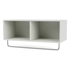 COAT hat shelf with clothes rails, Nordic