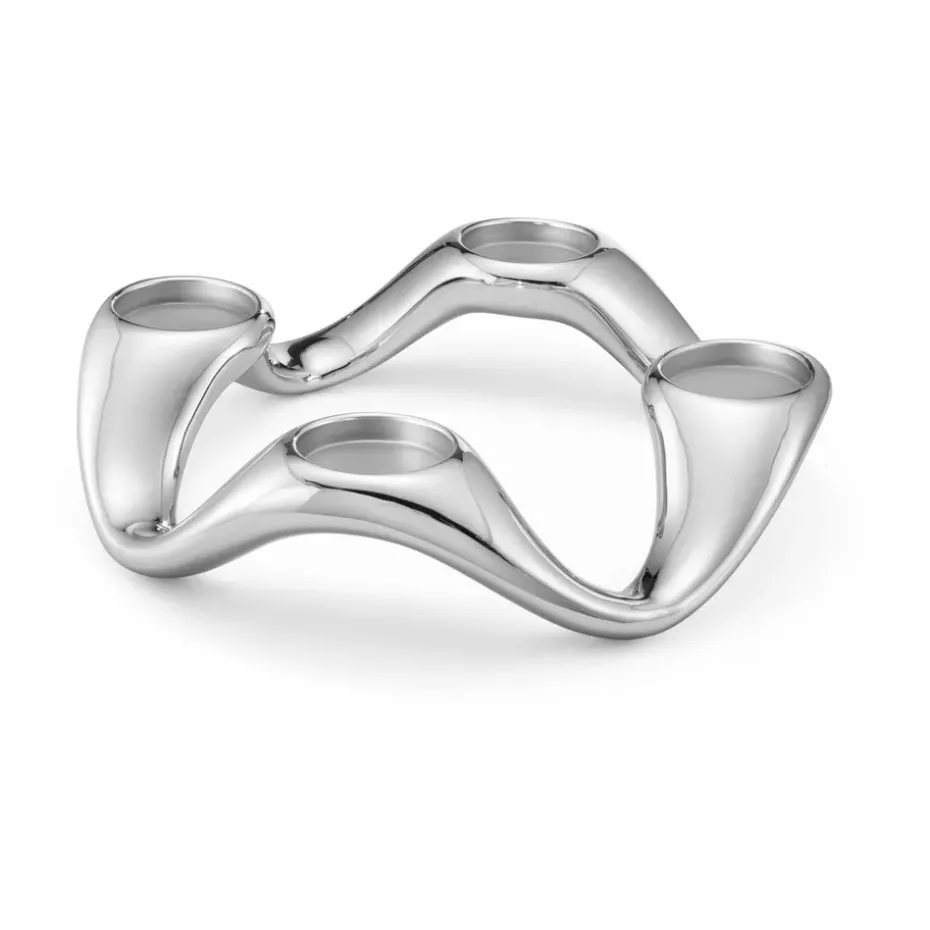 Cobra candle sticks Ø33 cm, Stainless steel