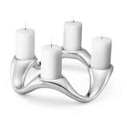 Cobra candle sticks Ø33 cm, Stainless steel