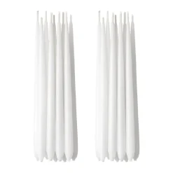 Cobra Hanukkah candles 18-pack, White