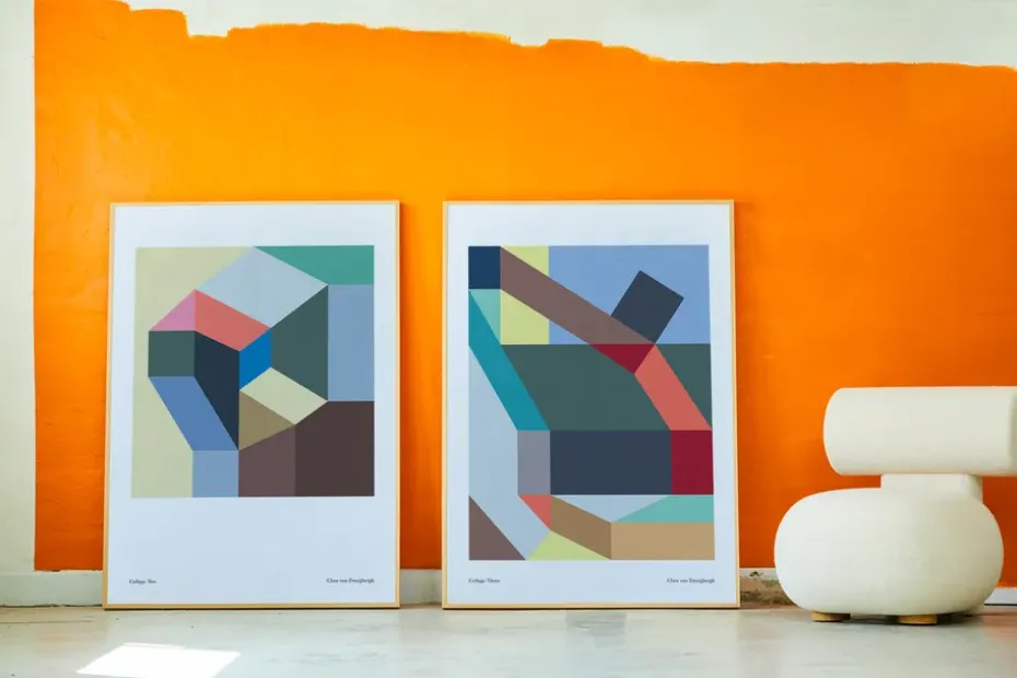 Collage Two poster, 50x70 cm