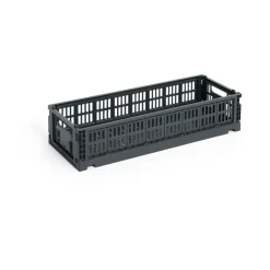 Colour Crate Mini Oblong 13x34.5 cm, Charcoal