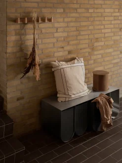 Column coat rack 49 cm, Light-oiled oak