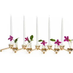 Constella candle holder large, brass